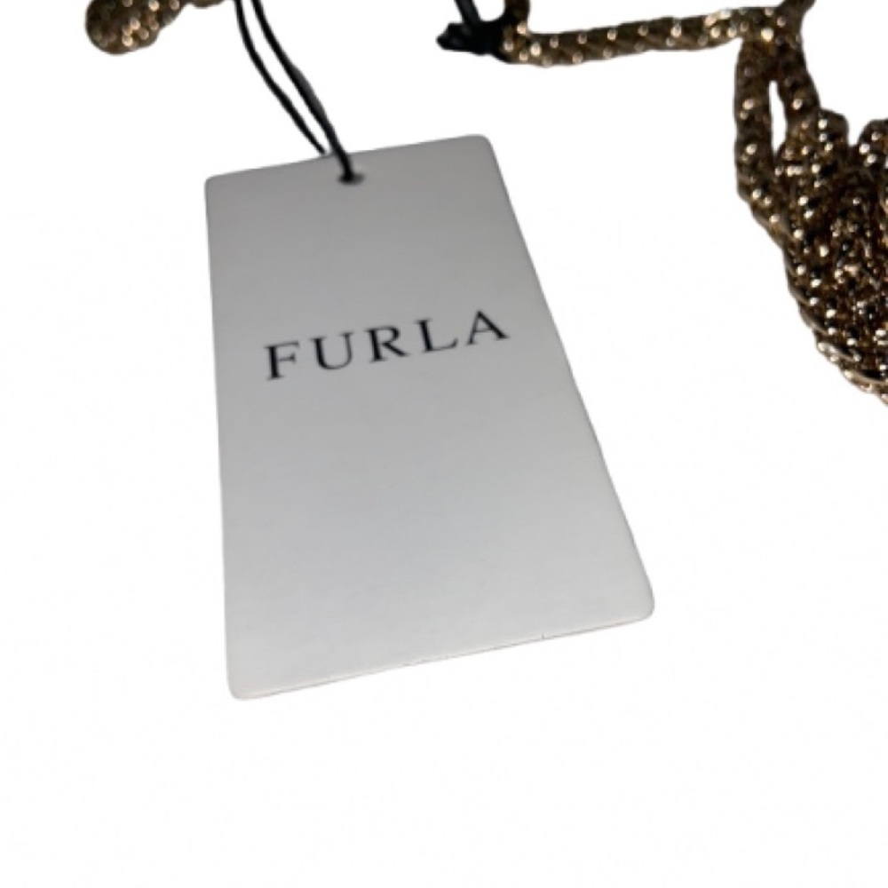 Furla Blush Crossbody Bag with Gold Accents (scratches inside the hardware) - Picture 7 of 8